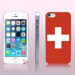 Coque rigide drapeau SUISSE Apple iPhone 5/5S/SE