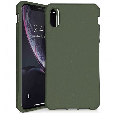Coque rigide ITSKINS FERONIA BIO Apple iPhone XR Vert (Kaki)