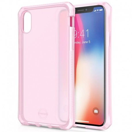 Coque souple ITSKINS Spectrum Frost Apple iPhone X/XS Rose