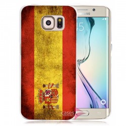 Coque rigide drapeau ESPAGNE Vintage Samsung Galaxy S6 Edge Plus