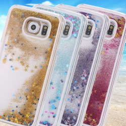 Coque Pailletée Quicksand Star Samsung Galaxy S6