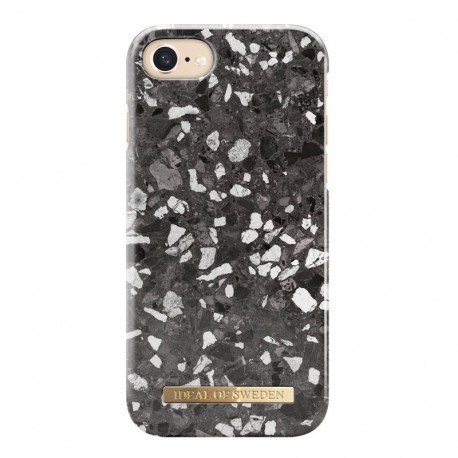 Coque rigide iDeal of Sweden Terazzo Series Apple iPhone 7/8/6S/6/SE 2020 Noir (Midnight Terazzo)