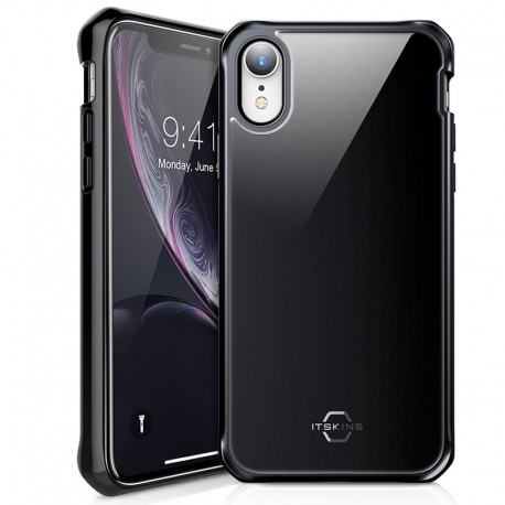 Coque rigide ITSKINS HYBRID GLASS Apple iPhone XR Noir