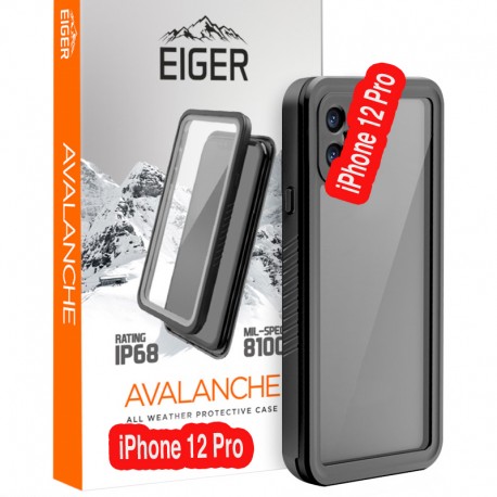 Eiger - iPhone 12 PRO Coque AVALANCHE Noir