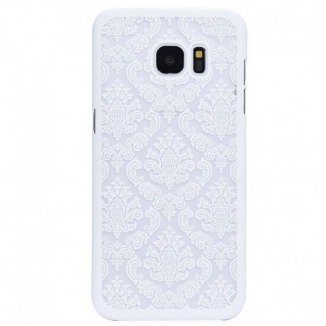 Coque rigide DAMASK FLORA Samsung Galaxy S7 Blanc