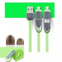 Câble USB 2-en-1 Lightning-microUSB