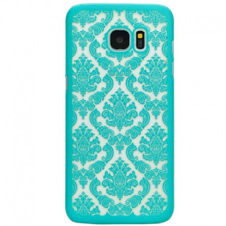Coque rigide DAMASK FLORA Samsung Galaxy S7 Edge Vert