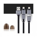 Câble USB 2-en-1 Lightning-microUSB