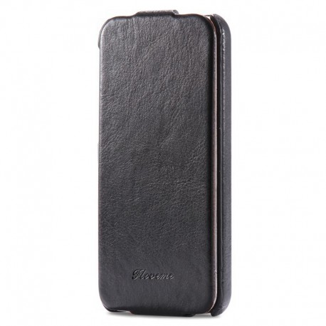 Etui flip vertical Vintage Apple iPhone 5/5S/SE Noir