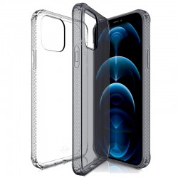 Coque souple ITSKINS NANO GEL DUO Apple iPhone 12 PRO MAX Noir-Clair (Transparente)