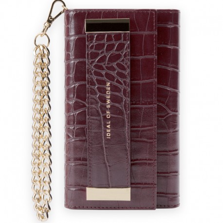Etui iDeal of Sweden Croco Studio Clutch Apple iPhone 7/8/6S/6/SE 2020 Bordeau