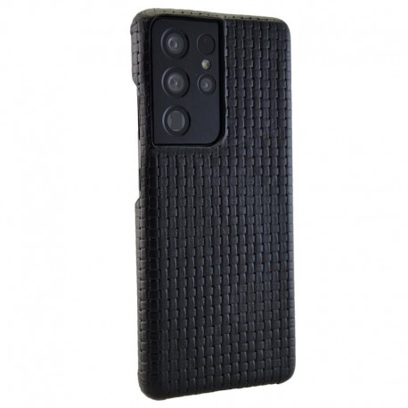Coque cuir Mike Galeli GINO Series Samsung Galaxy S21 Ultra 5G Noir