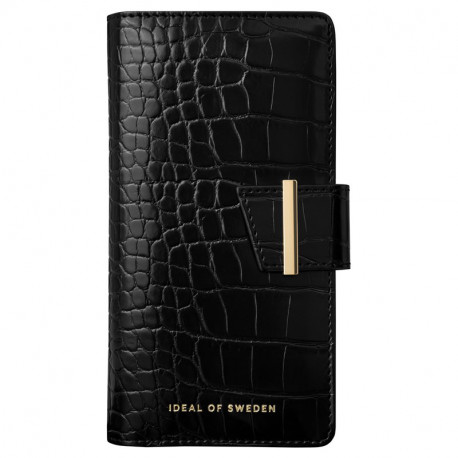 Etui Coque 2-en-1 iDeal of Sweden Cora Phone Wallet Apple iPhone 12 MINI Noir (Jet Black Croco)