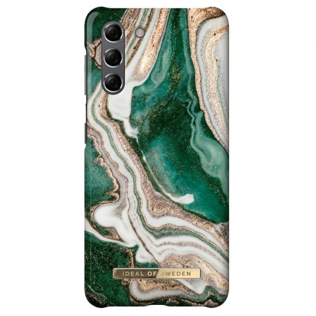 Coque rigide iDeal of Sweden Golden Marble Series Samsung Galaxy S21 5G Vert (Jade)