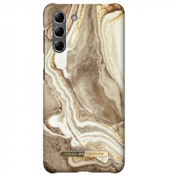 Coque rigide iDeal of Sweden Golden Marble Series Samsung Galaxy S21 5G