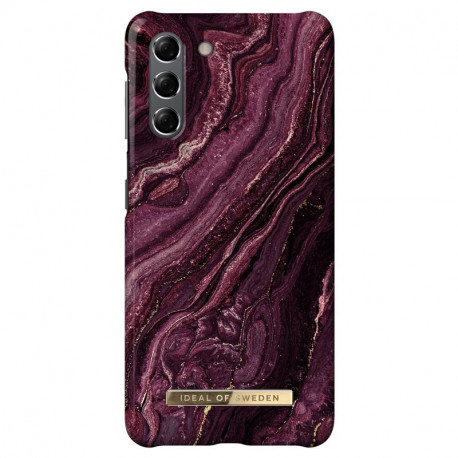 iDeal of Sweden - Galaxy S21 5G Coque rigide Golden Plum Marble