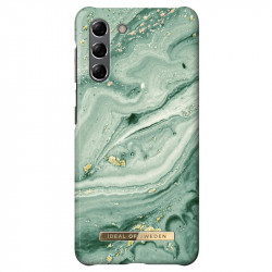 iDeal of Sweden - Galaxy S21 5G Coque rigide Mint Swirl Marble
