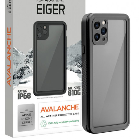 Eiger - iPhone 13 PRO Coque rigide AVALANCHE Noir