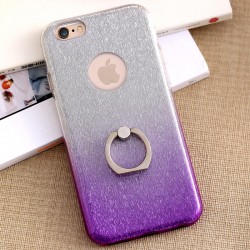 Coque ultra pailletée support bague Apple iPhone 6/6S