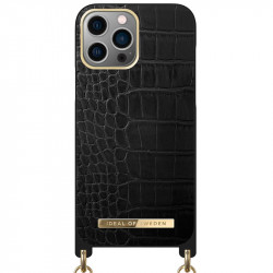 iDeal of Sweden - iPhone 13 PRO Coque Jet Black Croco