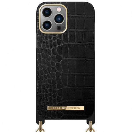iDeal of Sweden - iPhone 13 PRO Coque Jet Black Croco