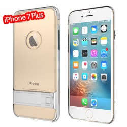 Coque bimatière transparente avec béquille Apple iPhone 7 Plus