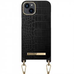 iDeal of Sweden - iPhone 13 Coque Jet Black Croco