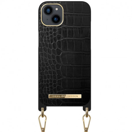 iDeal of Sweden - iPhone 13 Coque Jet Black Croco