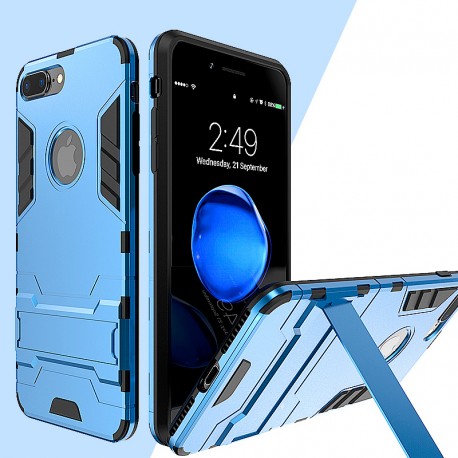 Coque Dual Layer Hybrid avec béquille Apple iPhone 7 Plus Bleu