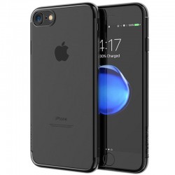 Coque silicone gel contour métallisé Apple iPhone 7