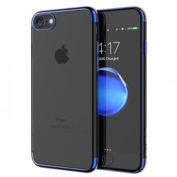 Coque silicone gel contour métallisé Apple iPhone 7
