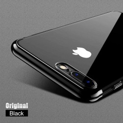 Coque silicone gel contour métallisé Apple iPhone 7 Plus