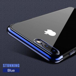 Coque silicone gel contour métallisé Apple iPhone 7 Plus