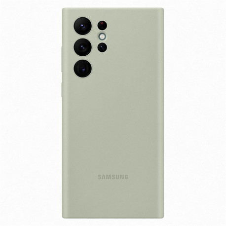 Samsung - Galaxy S22 Ultra 5G Coque EF-PS908T Silicone doux Vert Olive (Olive Green)