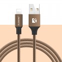 Câble Lightning 1.20mt Floveme Nylon tressé Marron