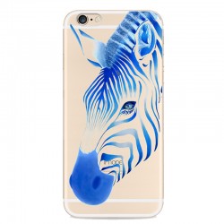 Coque silicone gel ZEBRA PAINTING Apple iPhone 6/6S