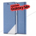 Etui folio Floveme Geometric Series Samsung Galaxy S8 Plus Bleu