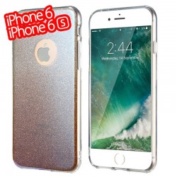 Coque silicone gel ultra pailletée Apple iPhone 6/6S
