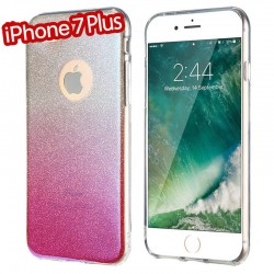 Coque silicone gel ultra pailletée Apple iPhone 7 Plus