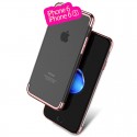 Coque rigide transparente contours métallisés Apple iPhone 6/6S