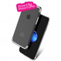 Coque rigide transparente contours métallisés Apple iPhone 6/6S Plus
