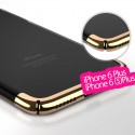 Coque rigide transparente contours métallisés Apple iPhone 6/6S Plus