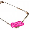 Coque rigide transparente contours métallisés Apple iPhone 6/6S Plus