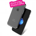 Coque rigide transparente contours métallisés Apple iPhone 6/6S Plus