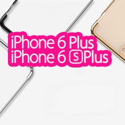 Coque rigide transparente contours métallisés Apple iPhone 6/6S Plus Argent