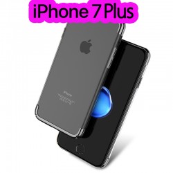Coque rigide transparente contours métallisés Apple iPhone 7 Plus