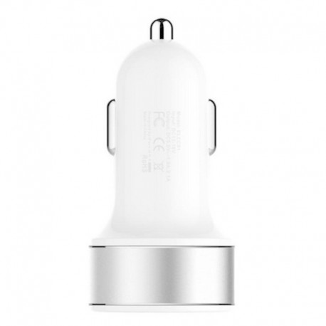 Chargeur de voiture Dual USB 5V 3.1A Argent