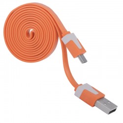 Câble plat 1mt USB-microUSB
