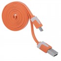 Câble plat 1mt USB-microUSB