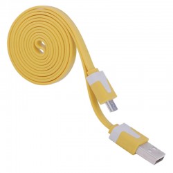 Câble plat 1mt USB-microUSB
